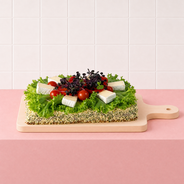 Smörgåstårta brie och soltorkad tomat