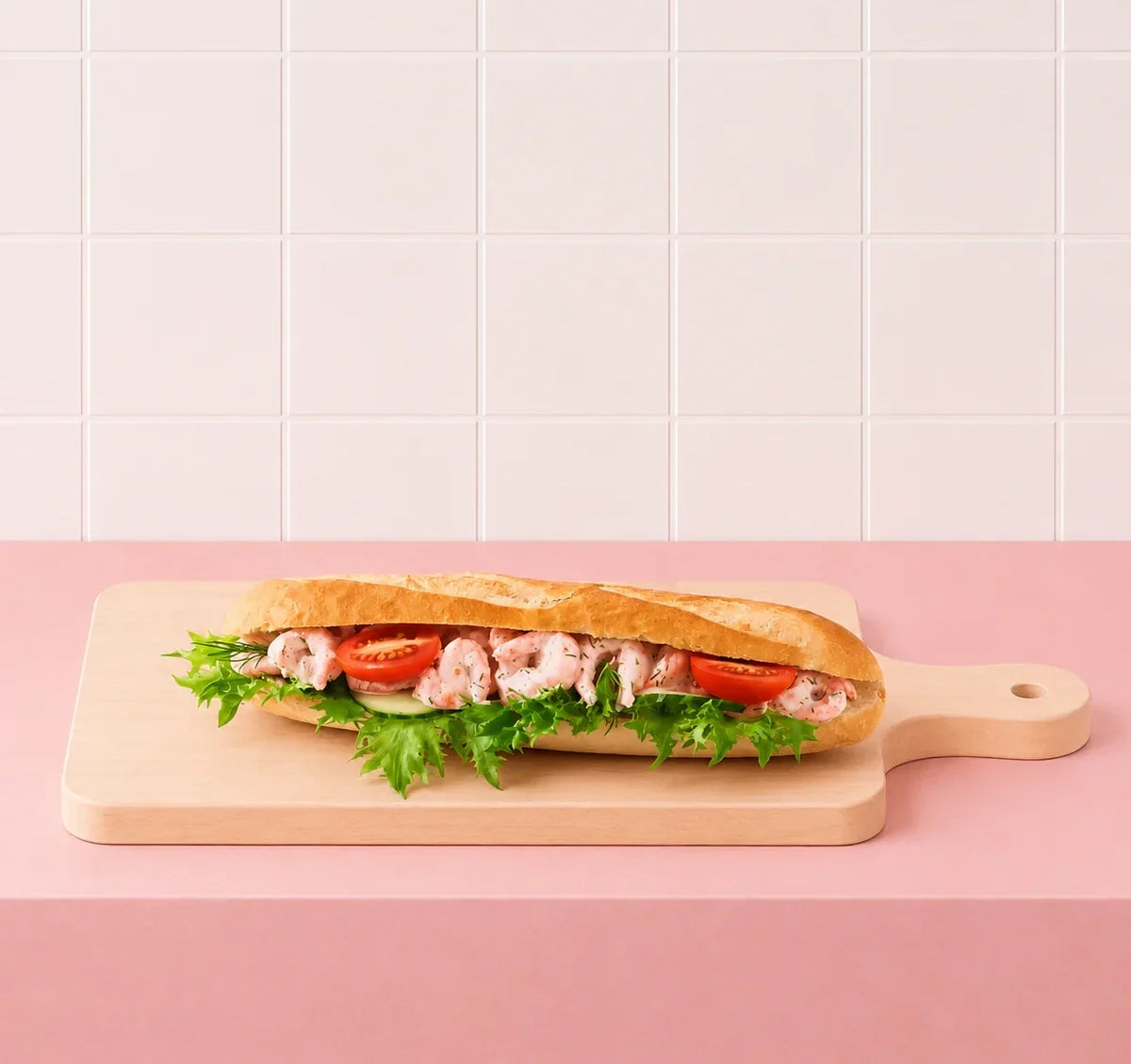 Baguette med skagen